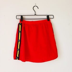 NWT Urban Outfitters Red Racing Stripe Skirt